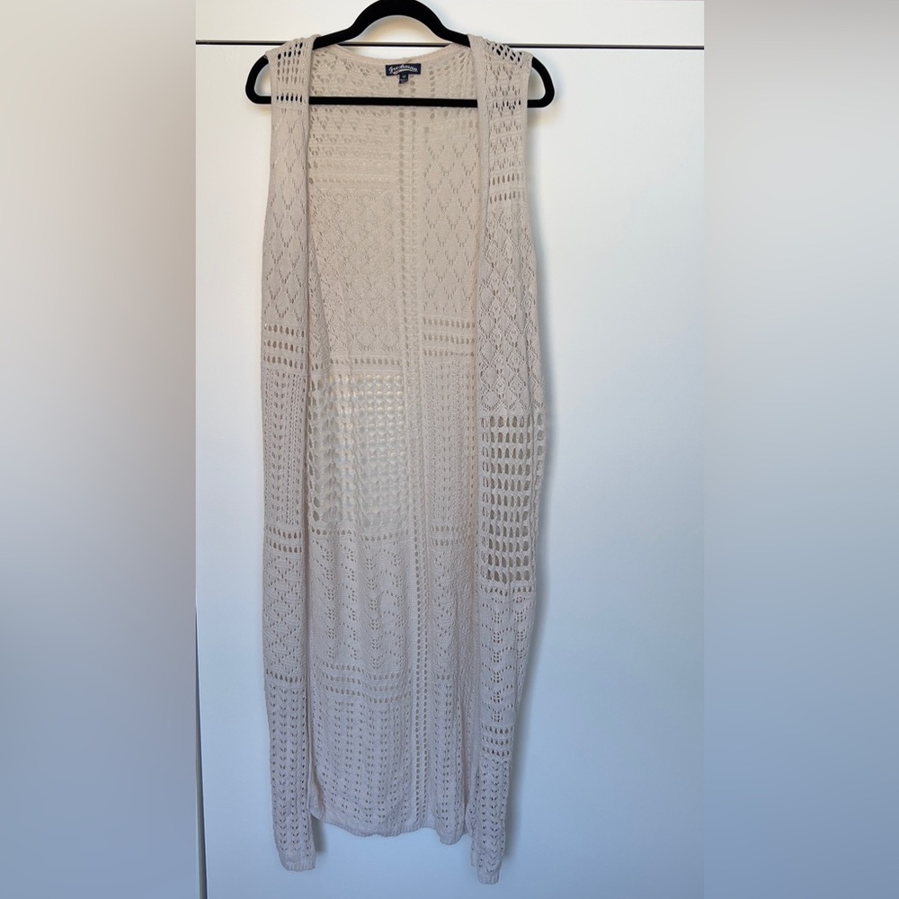 Freshman Beige Lace cover up